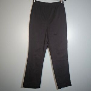 Quaker Factory Women's Black Studded Accent Casual Pants Size Medium